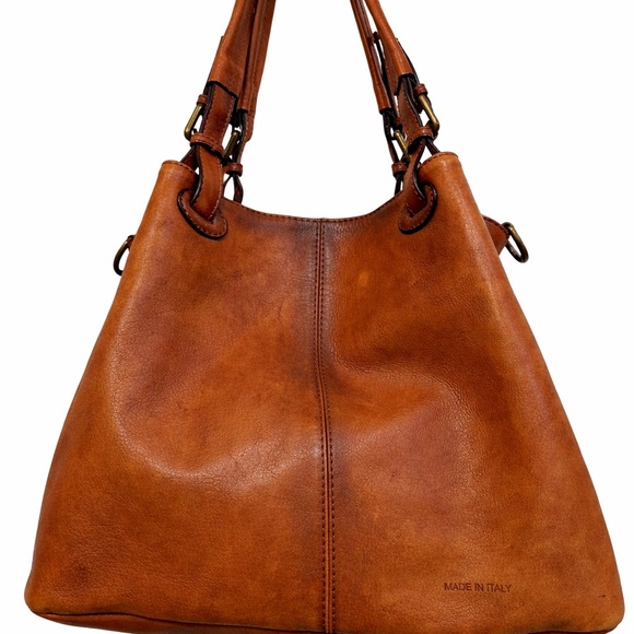 Luxurious Pratesi Firenze Italian Leather Collodi Small Tote Made in Italy - Picture 5 of 11